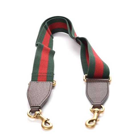 gucci straps green and red.